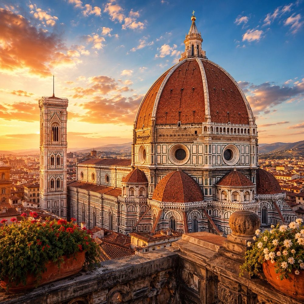 The Duomo di Firenze at golden hour